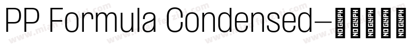 PP Formula Condensed字体转换